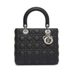 Túi Medium Lady Dior Black Size 24 SHW sang trọng và đẳng cấp