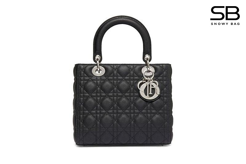 Túi Medium Lady Dior Black Size 24 SHW sang trọng và đẳng cấp