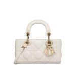 Túi Micro Lady Dior Lady Latte Lambskin GHW Màu Kem sang trọng