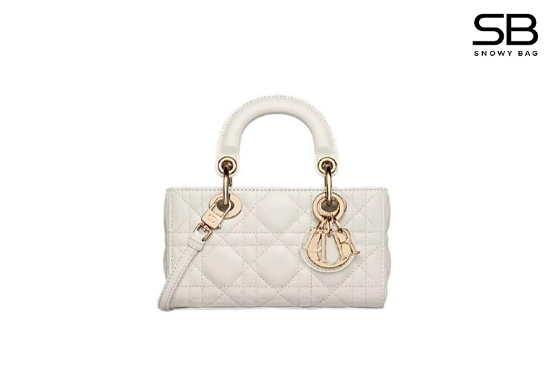 Túi Micro Lady Dior Lady Latte Lambskin GHW Màu Kem sang trọng