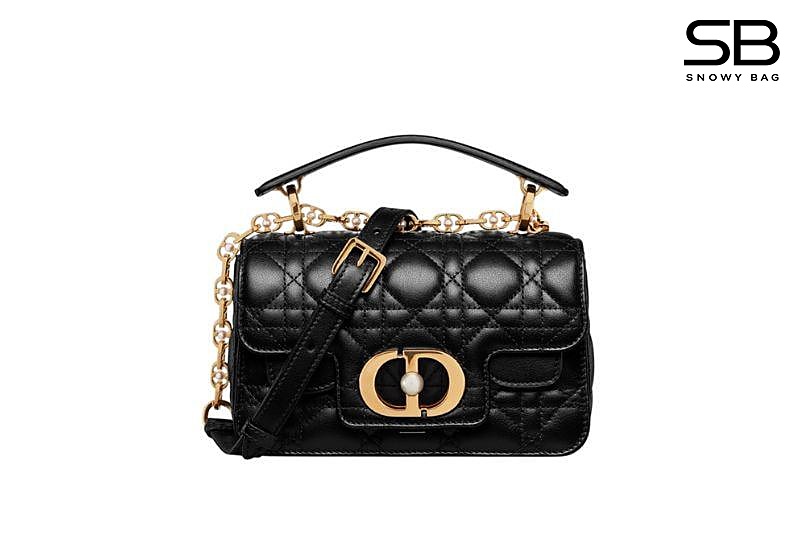 Túi Mini Dior Jolie Top Handle Bag Black màu đen sang trọng