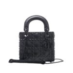 Túi Mini Lady Dior Black Diamond Calfskin GHW Đen sang trọng và tinh tế