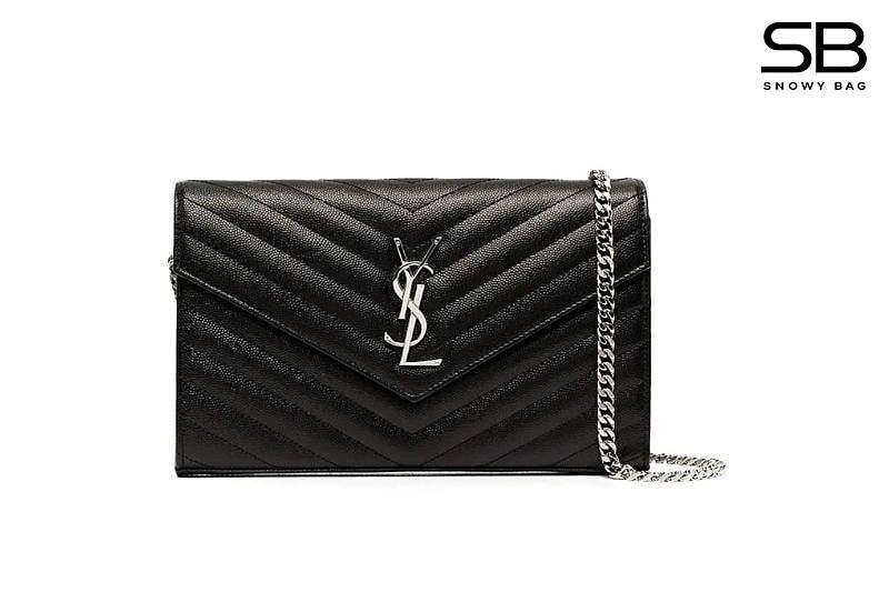 Túi YSL Envelope Classic Cassandre WoC 22CM Black Caviar GHW sang trọng