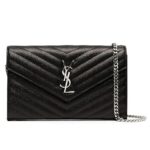 Túi YSL Envelope Classic Cassandre WoC 22CM Black Caviar SHW sang trọng