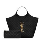 Túi YSL Icare Maxi Shopping Black Bag màu đen sang trọng