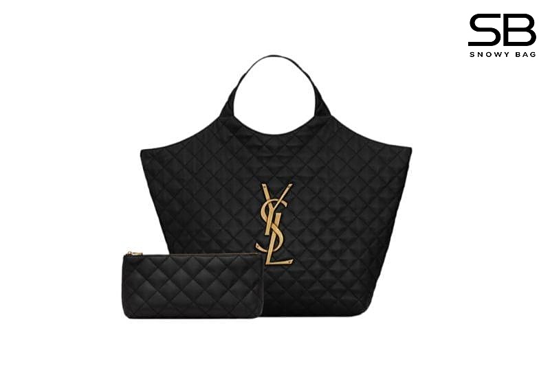 Túi YSL Icare Maxi Shopping Black Bag màu đen sang trọng