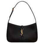 Túi YSL Le 5 a 7 Hobo Bag Black Đen Khóa Vàng sang trọng