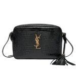 Túi YSL Lou Camera Bag in Crocodile Embossed Size 23 Màu Đen sang trọng