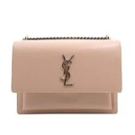 Túi YSL Sunset Medium in Blush Pink Calfskin GHW hồng sang trọng