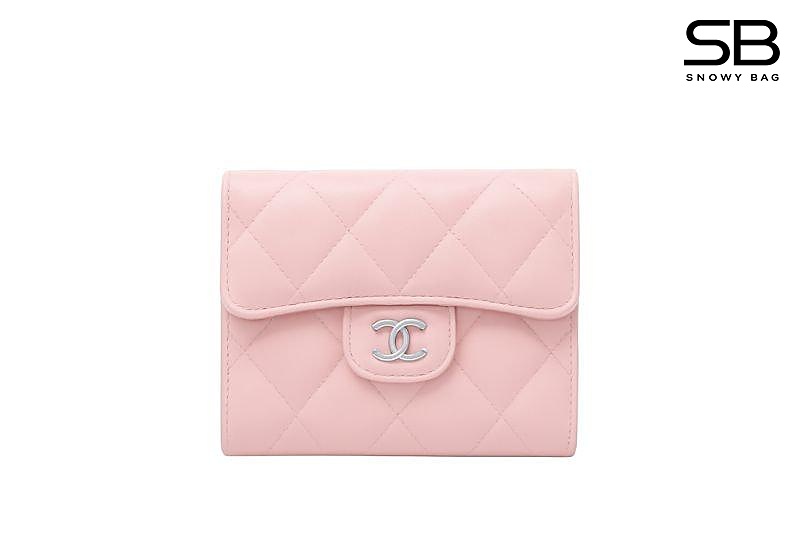 Ví Chanel Classic Flap Wallet Pink Lambskin SHW Màu Hồng sang trọng và tinh tế