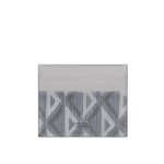 Ví Dior Card Holder Gray Diamond Canvas Màu Xám sang trọng và tinh tế
