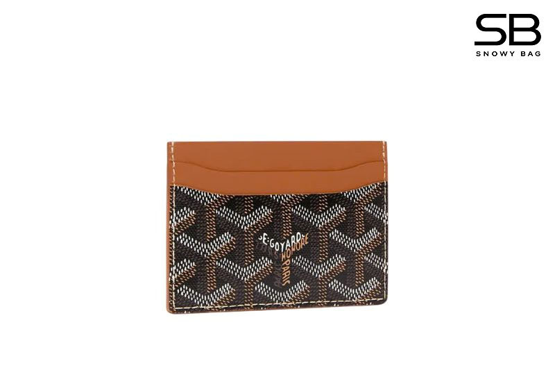 Ví Goyard Saint Sulpice Card Wallet Black Tan màu nâu đen sang trọng
