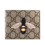 Ví Gucci Bee GG Supreme Bi Fold Wallet Họa Tiết Con Ong sang trọng