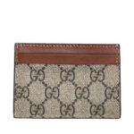 Ví Gucci Beige GG Supreme Brown Card Holder sang trọng, thời thượng