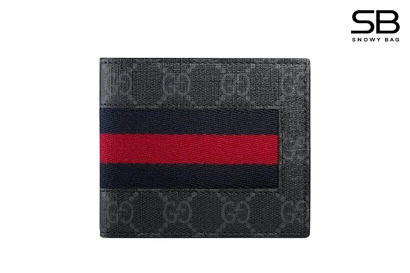 Ví Gucci Black GG Supreme Web Bifold Wallet sang trọng và đẳng cấp