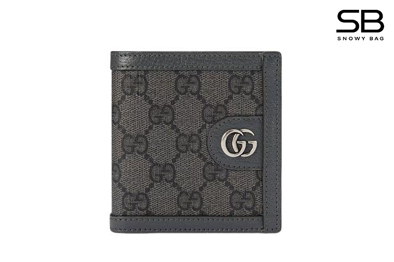 Ví Gucci Ophidia Bi Fold Wallet Grey GG Supreme Xám sang trọng và tinh tế
