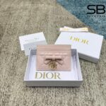 Ví Lady Dior Freesia Card Holder Soupir Pink Cannage Lambskin Hồng