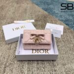 Ví Lady Dior Glycine Wallet Soupir Pink Cannage Lambskin Hồng