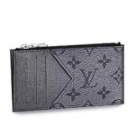 Ví LV Coin Card Holder Silver Grey Monogram Taigarama M30839 sang trọng và tinh tế