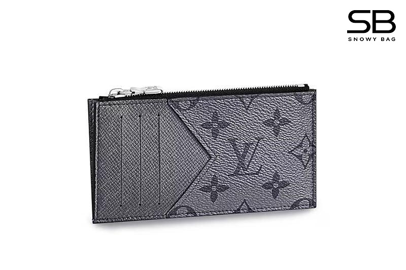 Ví LV Coin Card Holder Silver Grey Monogram Taigarama M30839 sang trọng và tinh tế