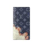 Ví LV Long Wallet Bleach Coated Canvas Ink Blue sang trọng và thanh lịch