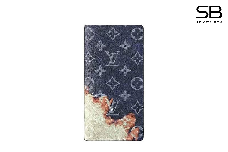 Ví LV Long Wallet Bleach Coated Canvas Ink Blue sang trọng và thanh lịch