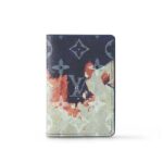 Ví LV Pocket Organizer Bleach Coated Canvas Ink Blue sang trọng và đẳng cấp