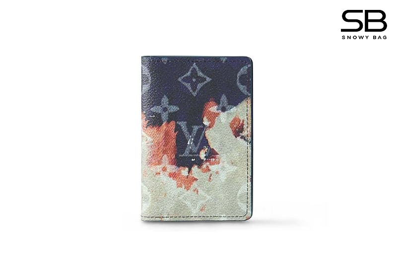 Ví LV Pocket Organizer Bleach Coated Canvas Ink Blue sang trọng và đẳng cấp