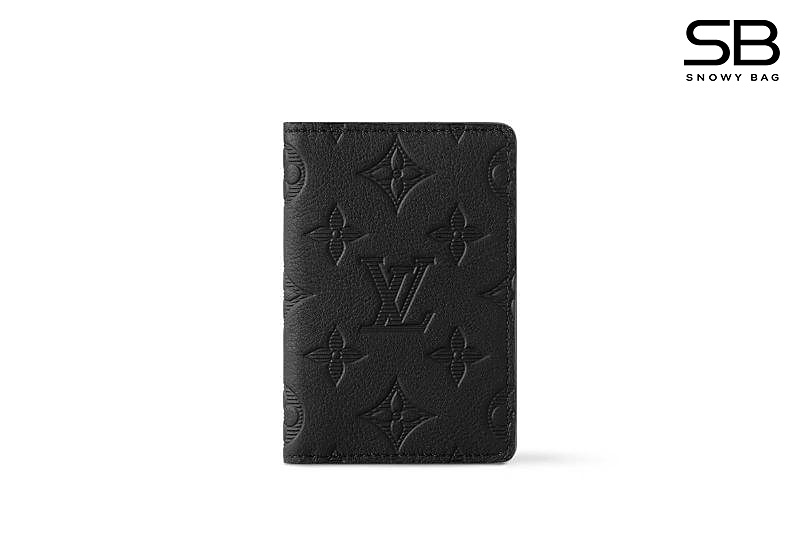 Ví LV Pocket Organizer Gray Monogram Shadow Leather M81382 sang trọng và đẳng cấp.