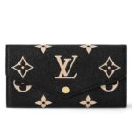 Ví LV Sarah Wallet Black Beige Monogram Empreinte M80496 sang trọng và đẳng cấp