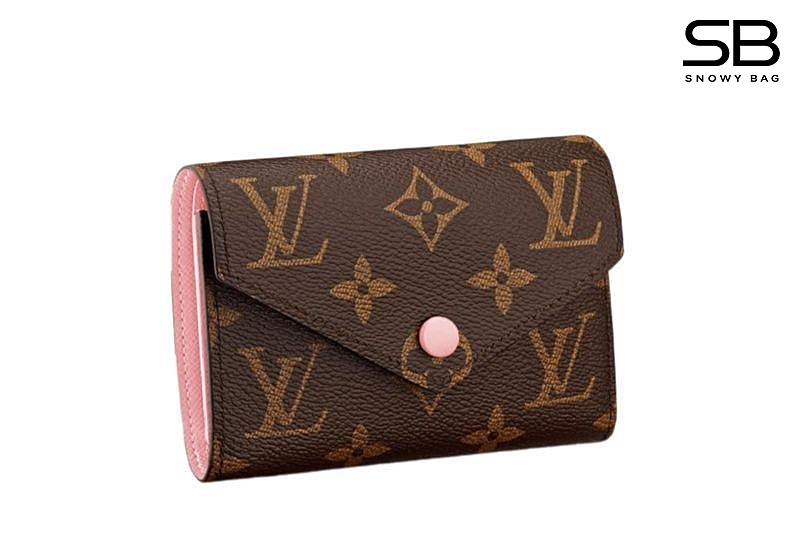 Ví LV Victorine Wallet Monogram Rose Ballerine Pink Nút Hồng sang trọng và thời thượng