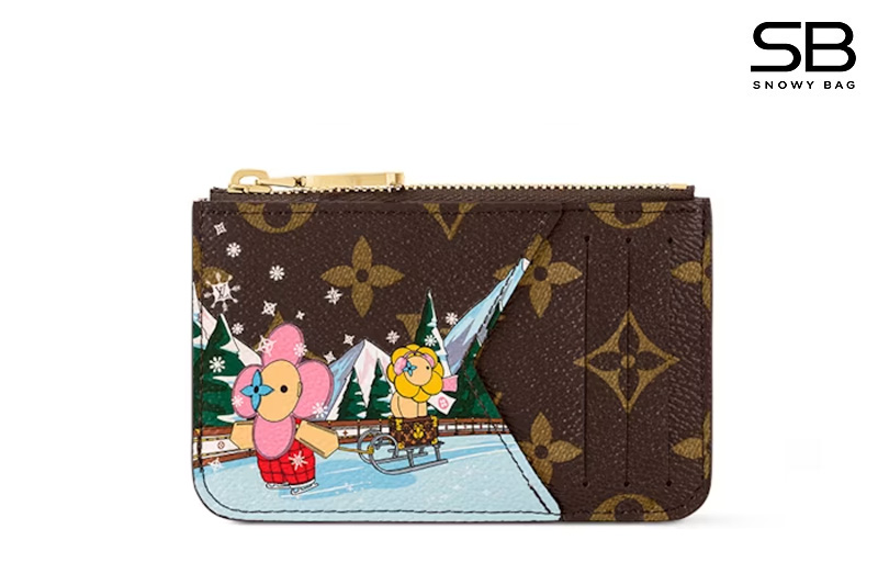 Ví LV Vivienne Romy Card Holder Pink Monogram Canvas M82852 sang trọng