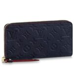 Ví LV Zippy Wallet Monogram Empreinte Leather Marine Rouge M62121 sang trọng