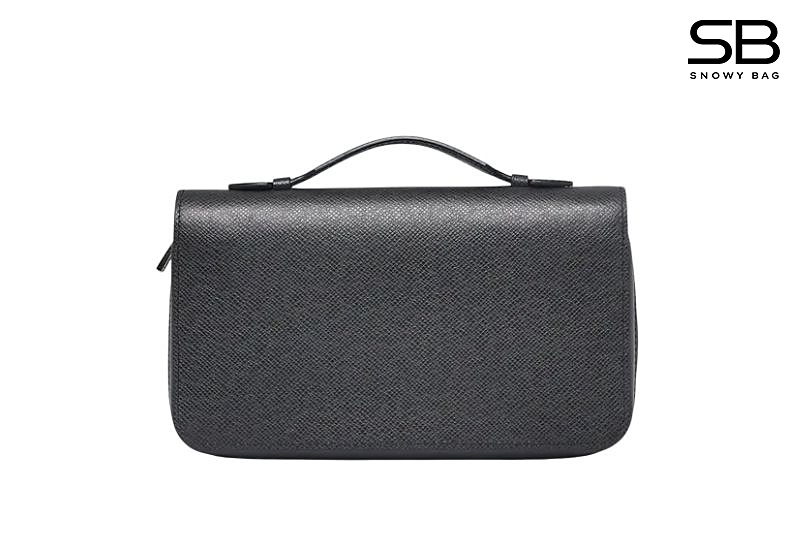 Ví LV Zippy XL Wallet Ardoise Black Taiga Leather Đen sang trọng