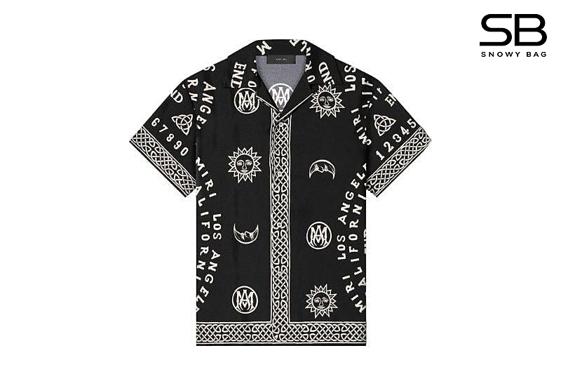 Áo Amiri Ouija Board-Print Bowling Shirt thời trang cao cấp