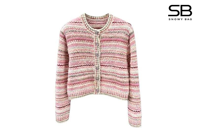 Áo Chanel 24 Cashmere Wool Cotton Jacket Pink sang trọng và thanh lịch