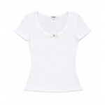 Áo Chanel 24 Coco Knit Top Full White Màu Trắng thời trang nữ