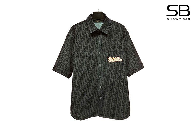 Áo Dior And Kaws Jean Heritage Dior Oblique Short Sleeve Shirt thời trang cao cấp