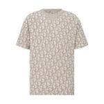 Áo Dior Oblique T-Shirt Beige Cotton Terry Jersey Màu Be thời trang cao cấp