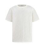 Áo Dior Oblique T-Shirt Off White Cotton Terry màu trắng sang trọng