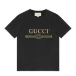 Áo Gucci Oversize Washed T-Shirt With Gucci Logo Black - phong cách thời trang đẳng cấp