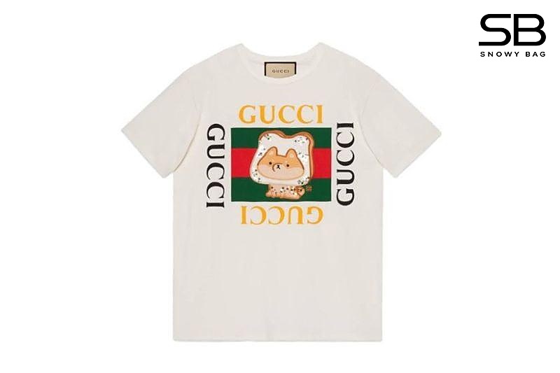 Áo Gucci Picarar T-Shirt Cream Embroidery sang trọng và tinh tế