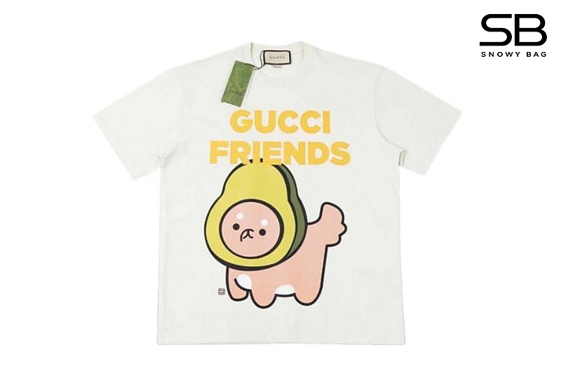 Áo Gucci Picarar T-Shirt Cream Friends cao cấp và thời thượng
