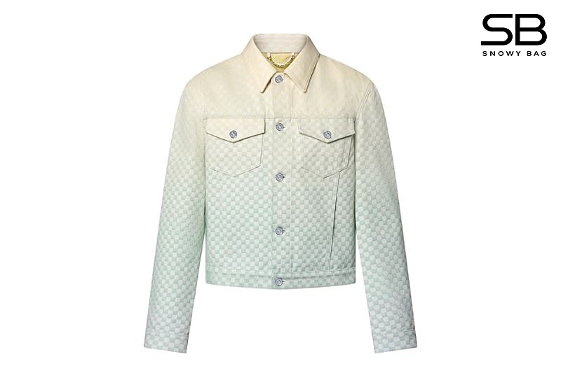 Áo Khoác LV Damier Gradient Jacquard Denim Jacket sang trọng và đẳng cấp