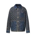 Áo Khoác LV Pharrell Nigo 2025 Denim Jacket Dandy Monogram thời thượng
