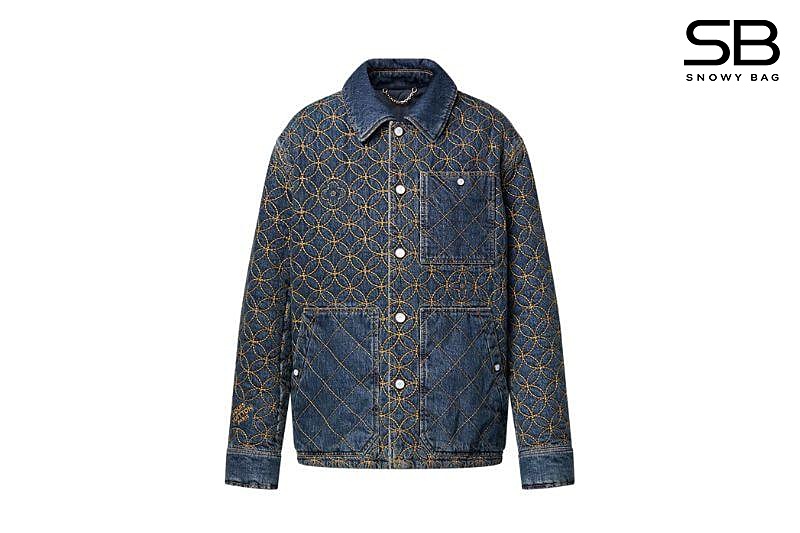 Áo Khoác LV Pharrell Nigo 2025 Denim Jacket Dandy Monogram thời thượng