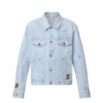 Áo Khoác LV Tyler Monogram Denim Jacket Màu Xanh Indigo sang trọng