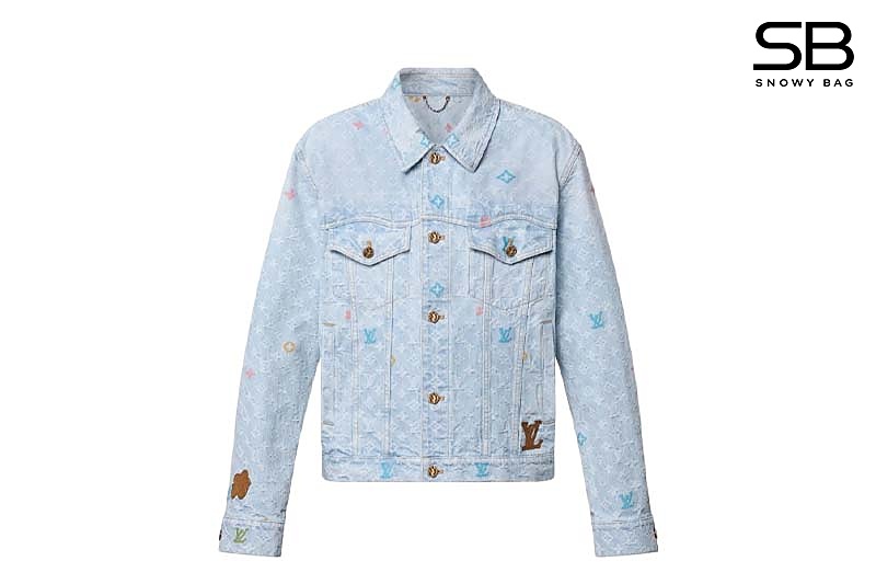 Áo Khoác LV Tyler Monogram Denim Jacket Màu Xanh Indigo sang trọng