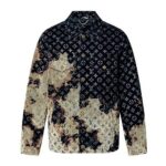 Áo LV Monogram Bleached Denim Jacket Xanh Dương thời trang nổi bật