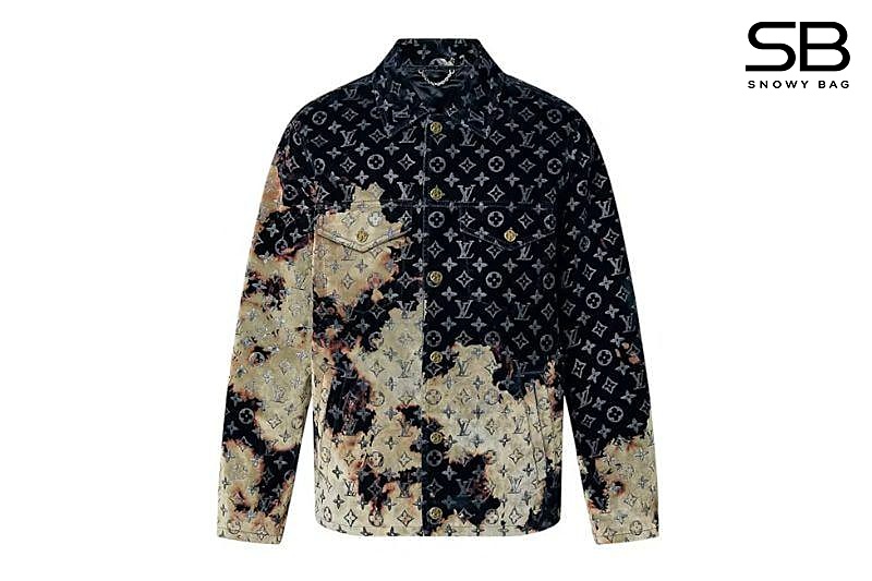 Áo LV Monogram Bleached Denim Jacket Xanh Dương thời trang nổi bật